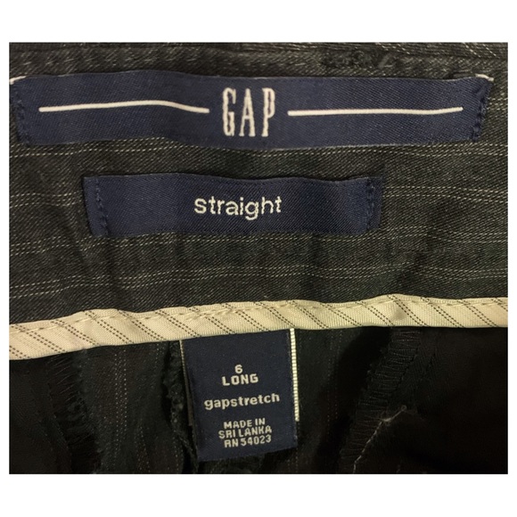 GAP Trousers Straight Up pinstripe Trousers Size 6 - Picture 6 of 7